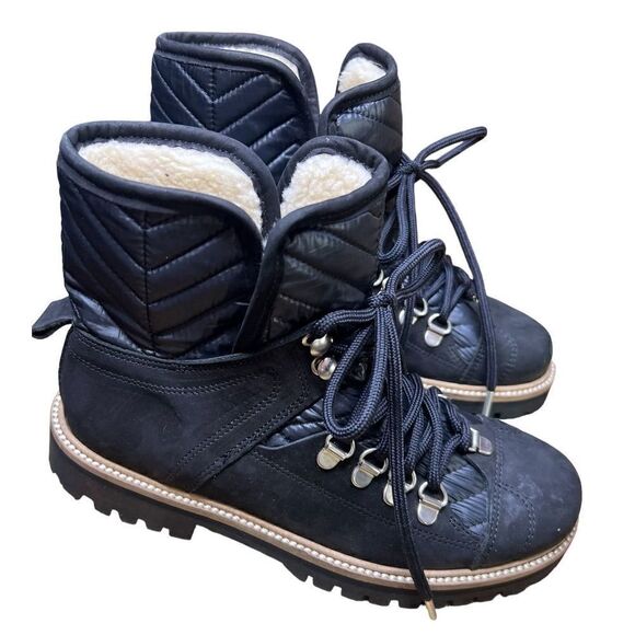 Ganni Black Walking Boot with Sherpa Lining NWOB Size 36 - Picture 9 of 13